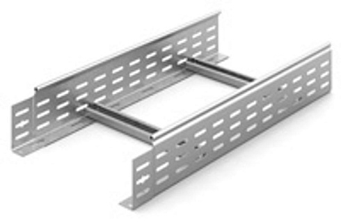Лестничный лоток замковый 300х100х6000, толщ. 1,5 мм, Сендзимир цинк, 083316 | НЛО-300х100х6000-1,5-СЦ |  Ostec