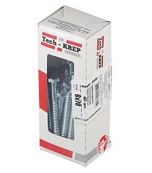 Болт DIN 571 сантехнический оцинк 6х70 (40 шт) - коробка с ок. Tech-Kr ( 0,52 кг) | 126549 | Tech-KREP