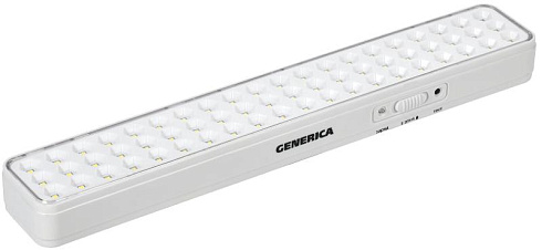 Светильник аккум. ДБА 1060 непост. 60LED 6ч 6Вт | LDBA0-1060-6-01-K01-G | GENERICA
