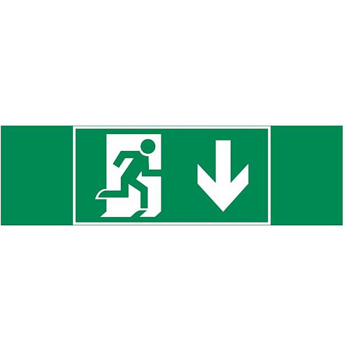 Пиктограмма (Наклейка) "ФИГУРА / СТРЕЛКА ВНИЗ" 310х90мм для светильника Basic IP65 | V5-EM02.60.002.021 | VARTON