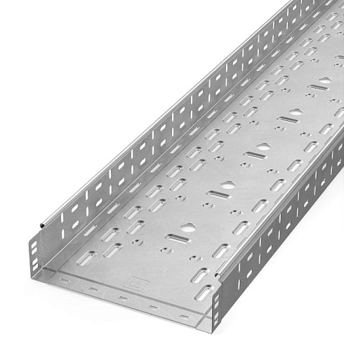 Лоток перфорированный Стандарт INOX (AISI 304) 300х80х3000 (0,8 мм) (3 м/уп) | PR16.2339 | Промрукав