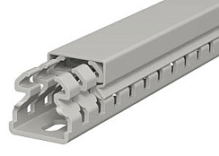 Распределительный кабельный канал LKV 25x25x2000 мм (ПВХ,серый) (LKV 25025) | 6178302 | OBO Bettermann