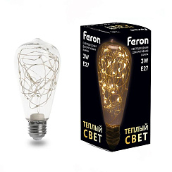 LB-380 (3W) 230V E27 2700K для белт лайта ST64 |41674 |Feron