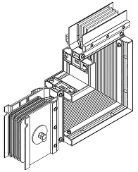 Секц. угл. вверх н/2 2500А Al 3L+N+1/2PE IP55 тран. IEK | LB-2500A5-35-F-LUF | IEK