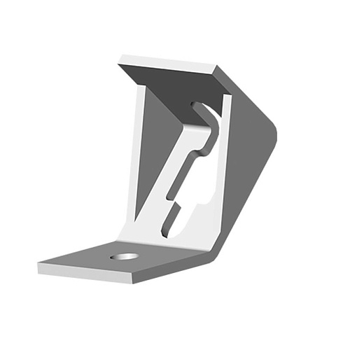 Угол 45 град. для оттяжки шпильки, толщ. 4,0 мм, гальван. цинк, 868130 | УШ45-4,0-ЭЦ |  Ostec