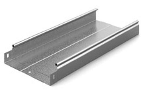 Металлический лоток неперфорированный 200х50х3000, толщ. 1,0 мм, Сендзимир цинк, 013250 | ЛНМЗТ-200х50х3000-1,0-СЦ |  Ostec