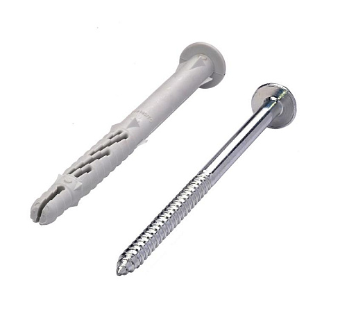 Дюбель фасад. с шурупом шест.гол. с шлицем TORX прессшайба 10x80 (30 шт)- пакет | 148910 | Tecfi