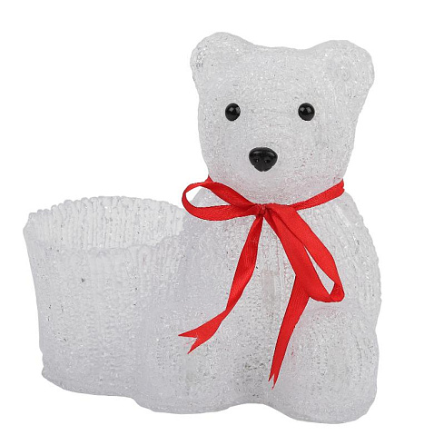 Фигура светодиодная  Медвежонок с корзинкой, 3АА  ENIOF - 12   (12/48) | Б0047974 | ЭРА