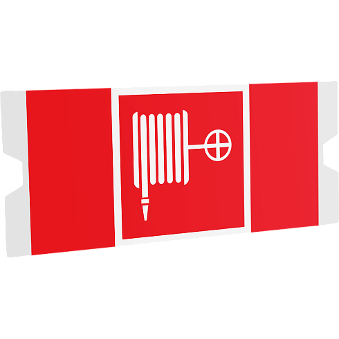 Рассеиватель односторонний ST-46  URAN STANDARD с пиктограммой ППБ 0001 Пожарный кран (202х96) | 4502004380 | Световые Технологии