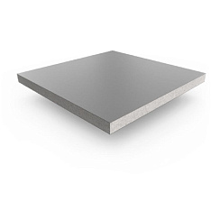 Панель фальшпола из сульфата-кальция, толщиной 30 мм, сверху - ПВХ покрытие, снизу - сталь оцинкованная, 668444 | ФК-600х600х30-ПВХ-ОЦ |  Ostec