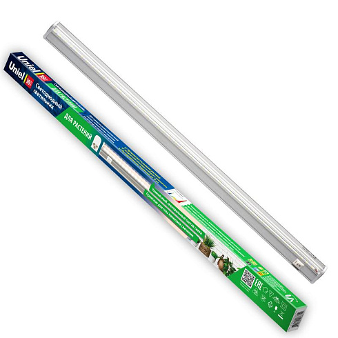 Светильник светодиодный для растений 560мм, выкл на корпусе ULI-P10-18W/SPFR IP40 SILVER спектр для фотосинтеза | UL-00001262 | Uniel