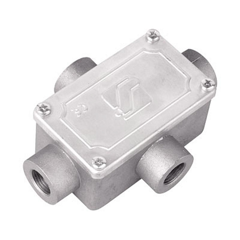 Коробка распределительная алюминиевая, 4 ввода, М16х1,5 ,IP55,118х83х42мм | 6430-16A | DKC