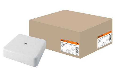 Коробка распределительная КР 75х75х20 о/п белая IP40 | SQ1401-0203 | TDM
