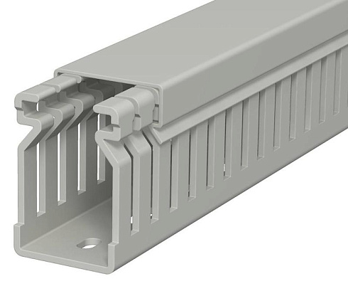 Распределительный кабельный канал LK4 40x25x2000 мм (ПВХ,серый) (LK4 40025) | 6178010 | OBO Bettermann