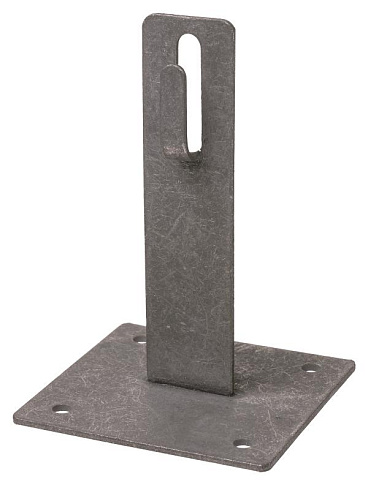 Держатель для плос. кровли для прута Ø6-10 мм, стал.крюк, осн.100х100 мм, в. 150 мм, гор. цинк.  | SQ2402-3194 | TDM