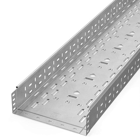 Лоток перфорированный Стандарт INOX (AISI 304) 300х100х3000 (0,8 мм) (3 м/уп) | PR16.2337 | Промрукав