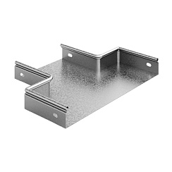 Переход прямой центральный 300х150х50, толщ. 0,7 мм, Сендзимир цинк, 035234 | ППЦ-300х150х50-0,7-СЦ |  Ostec