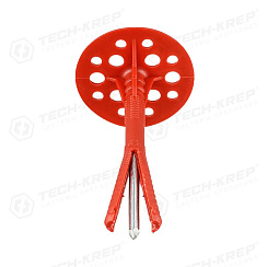 Дюбель для теплоизоляции с мет. гвоздём 10х120 (50 шт) - пакет ( 1,492 кг) | 101933 | Tech-KREP