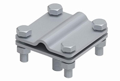 Соединитель проводника к точке заземления 65 мм М10, гор. цинк, 392921 | МС-921-ГЦ |  Ostec