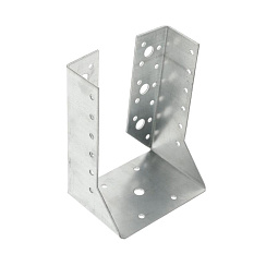 Опора бруса закрытая 140х76х100х2, оцинкованная - накл. | 124431 | Tech-KREP