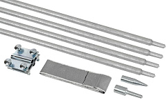 Комплект заземления 6/20 б/м оц. сталь HDZ | ZKZ11-14-020-06 | IEK