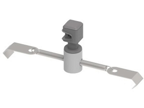 Держатель круглого проводника Д8 для черепицы на пружине коричневый, нерж. AISI 304, 194078 | МД-078-Н304 |  Ostec