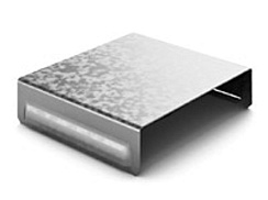 Крышка к угловому соединителю внутреннему к лотку 200, толщ. 1,0 мм, Сендзимир цинк, 022521 | КУСВН90-200-1,0-СЦ |  Ostec