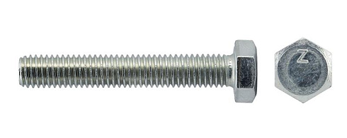 Болт DIN933 с шестигранной головкой оцинк. М6х70 (10 шт) - пакет ( 0,145 кг) | 102964 | Tech-KREP