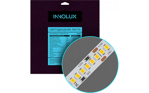 Лента светодиодная 24В 93 549 ИСЛ-2835W238-17-CRI80-IP20-24V | 93549 | INNOLUX