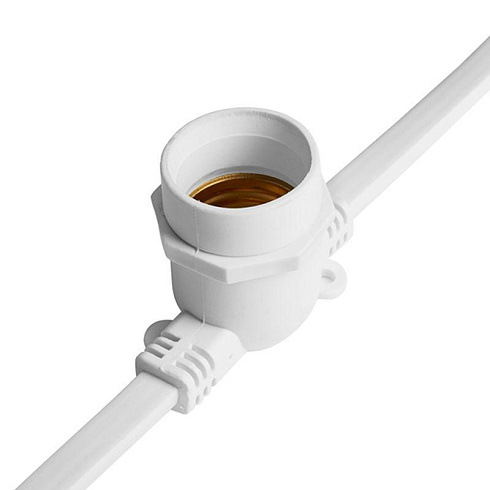 Гирлянда 230V  100 E27 белый, шаг 25cm, IP 65, 25м +1,5м шнур,  CL25-25 | 48166 | FERON