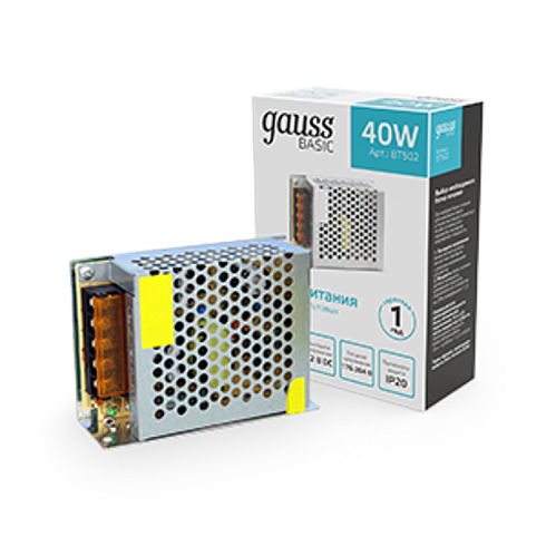 Блок питания Basic 12V 40W IP20 1/120 | BT502 | Gauss