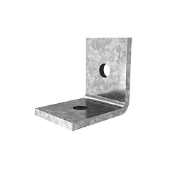 Уголок №1, 2 отверстия для СТРАТ профиля, толщ. 5,0 мм, гальван. цинк, 876138 | УС-1-5,0-ЭЦ |  Ostec