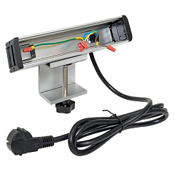 Встраиваемый настольный розеточный блок для крепления к столу, 10 модулей, C-Line, металлик | cl-vnbco-10-s | EKF