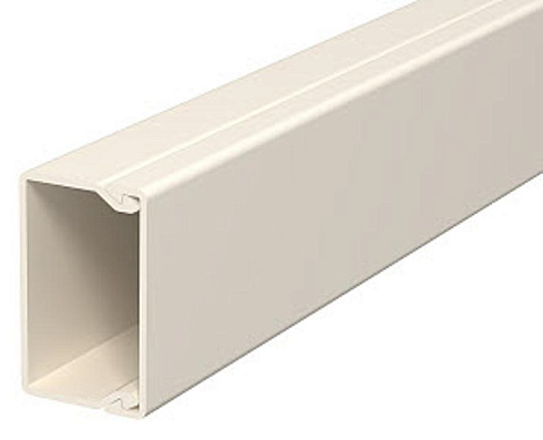 Мини-канал WDK с крышкой 25x40x2000 мм (высота борта 26 мм, крышка 40 мм) ПВХ кремовый RAL 9001 | 6026451 | OBO Bettermann