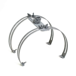 Держатель молниеприёмника на круглый конёк двойной TDZ | PR08.26331 | Промрукав