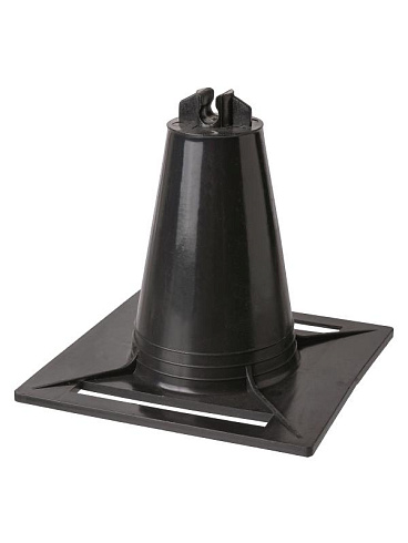 Держатель для плоской кровли универс. 120х120х100 мм c 1 фиксатором для прута Ø8 мм, без бетона,  | SQ2402-3089 | TDM