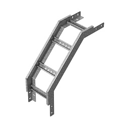 Угол внешний для лестничного лотка НЛО 400х60, толщ. 1,5 мм, Сендзимир цинк, 089146 | УВНЛО90-400х60-1,5-СЦ |  Ostec