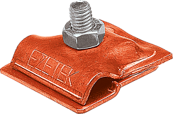 Держатель проводника круглого 6-10 мм для фальца 0.7-3 мм, медь|91093|Ezetek