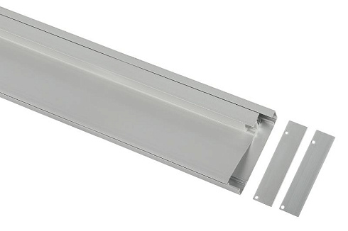 Комплект с накладным анодированным профилем  8018 80х18мм 2м  | Б0062819 | ЭРА