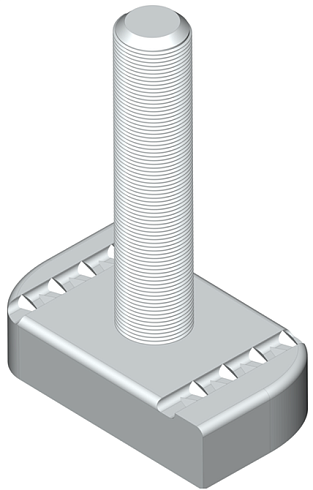 STRUT-Т-болт М8х40 EKF | sttbm8x40 | EKF