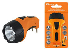 Фонарь универсальный «Комета 4» ручной аккумуляторный,  1Вт 1 светодиод, 0,5Ач 230В вилка | SQ0350-0042 | TDM