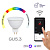 Умная лампа GU5.3 EKF Connect 4,5W WIFI RGBW | slwf-gu-53-rgbw | EKF