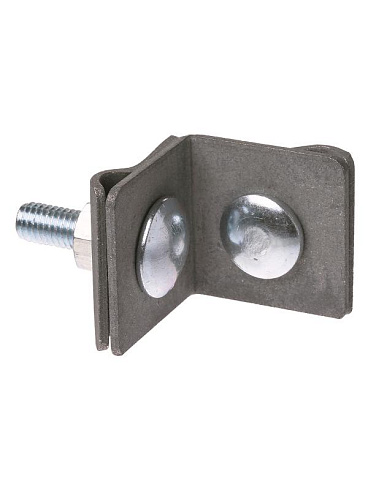 Держатель фальцевый стальной зажим 30х30 мм для прута Ø6-10 мм, гор. цинк.  | SQ2402-3281 | TDM