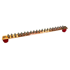 ГЗШ 20 подключений 600х40х4 мм, медь | 88987 | Ezetek