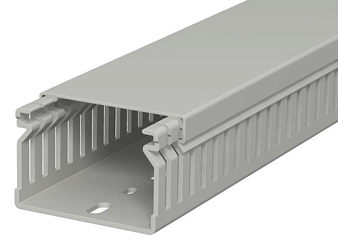 Распределительный кабельный канал LK4 40x60x2000 мм (ПВХ,серый) (LK4 40060) | 6178014 | OBO Bettermann