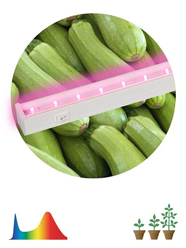 Светильник светодиодный для растений белый спектр ЭРА LLED-05-T5-FITO-9W-W | Б0028199 | ЭРА