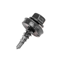 Саморез кровельный 4,8х19мм, окрашенный RAL 7024, короб (250 шт/уп) | 1205-4819-3 | Kranz