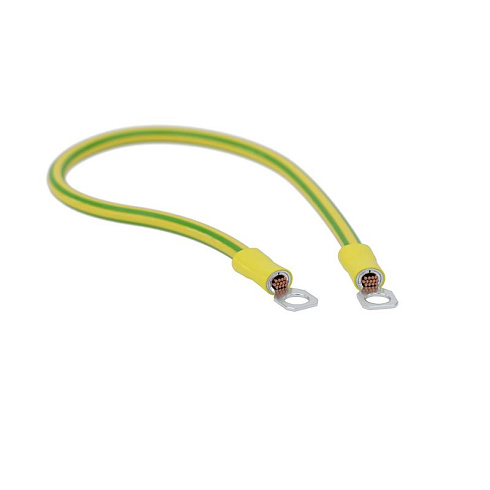 Перемычка медная сеч. 10 мм2, с наконечниками под винт М6, в комплекте с метизами HDZ, L 300 мм | SC10L300KHDZ | DKC