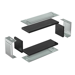 Комплект для обеспечения степени защиты IP44 в местах соединения секций лотков 500х100,цинк-ламель | SIP01050HDZL | DKC