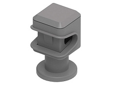 Держатель пластиковый для круглых проводников 8 мм, М8, коричневый, пластик, 293104 | МД-104-П |  Ostec